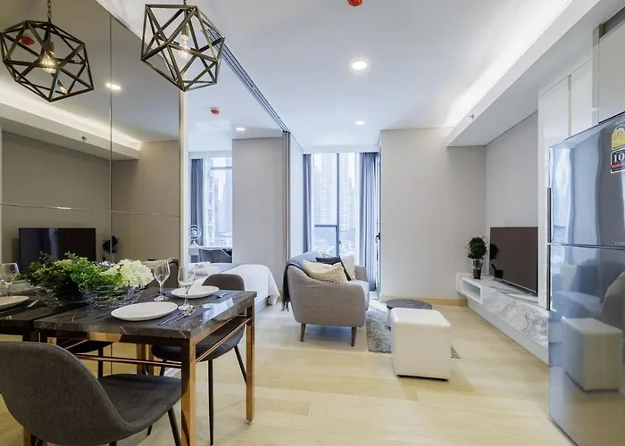 Apartment Modern Luxury Center Of Bkk! 3 Min Walk Mrt